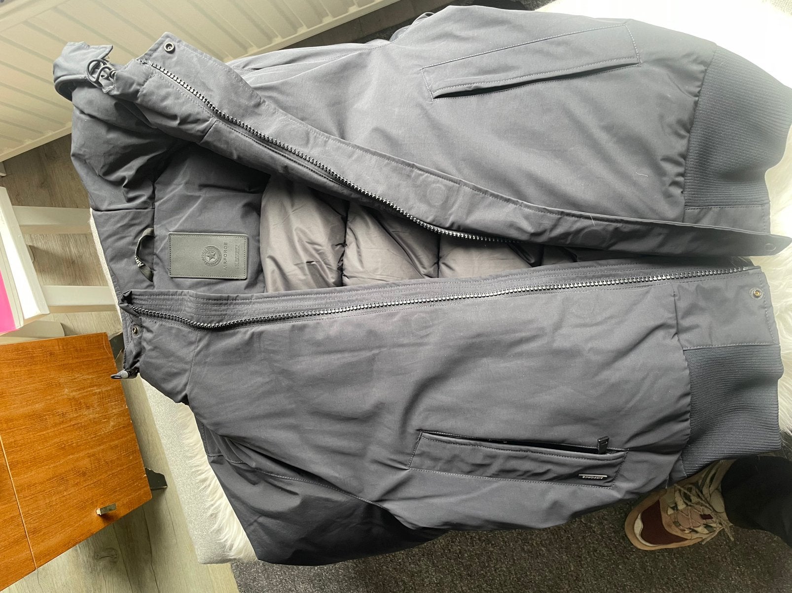 Nieuwe airforce dames jas M, Kleding | Heren, Ophalen, Zo goed als nieuw, Zwart