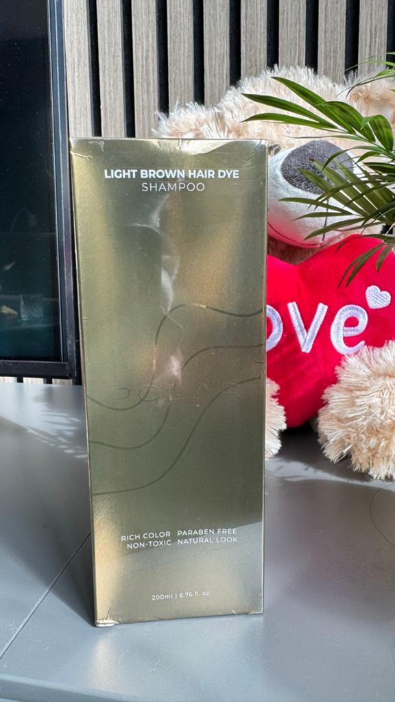 Polarhaircare Light Brown Hair Dye Shampoo - 200ml, Ophalen of Verzenden, Nieuw, Shampoo of Conditioner