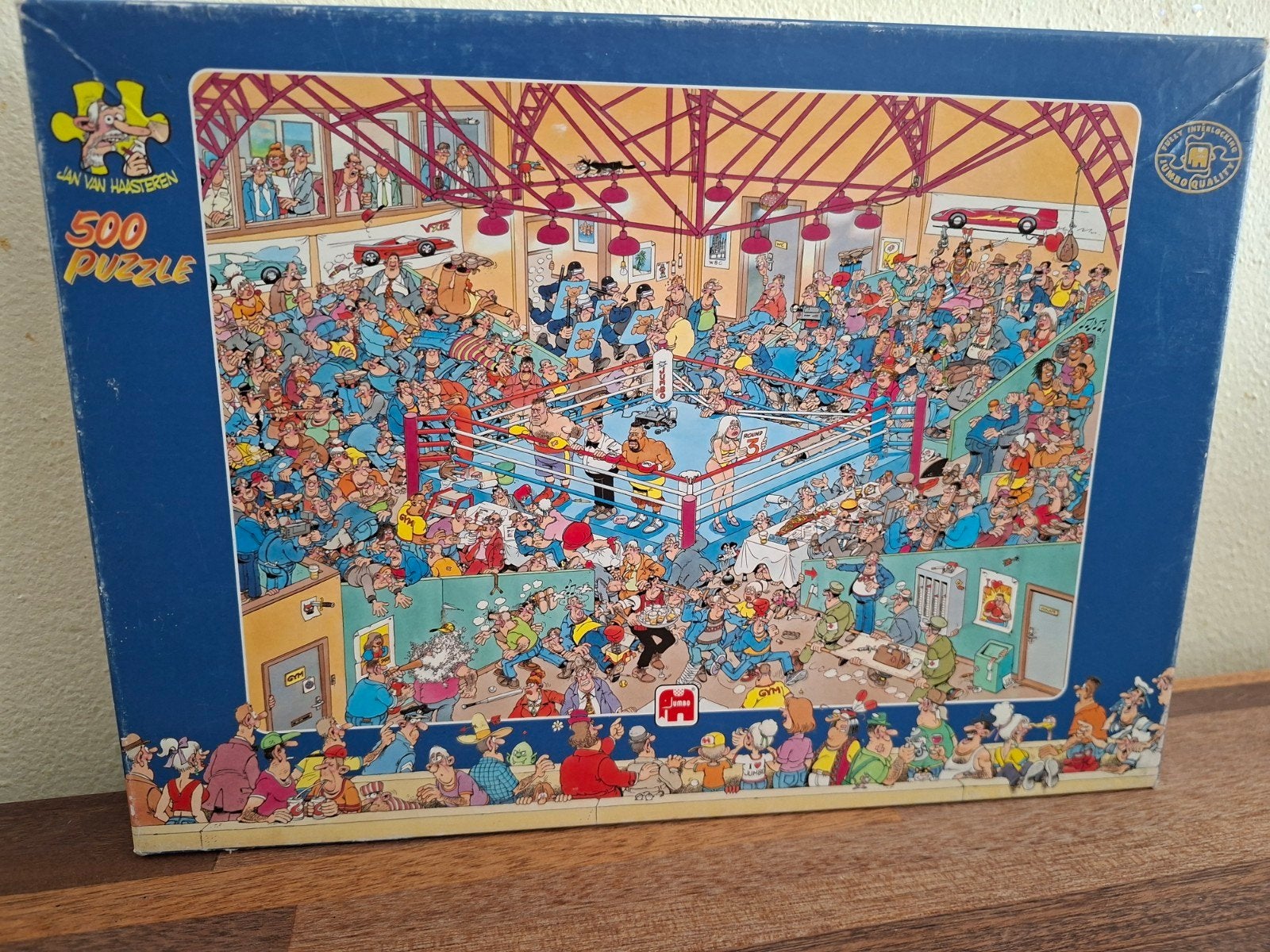 Jan van Haasteren 500 stukjes - Bokswedstrijd, Ophalen of Verzenden, Minder dan 500 stukjes, Gebruikt, Legpuzzel