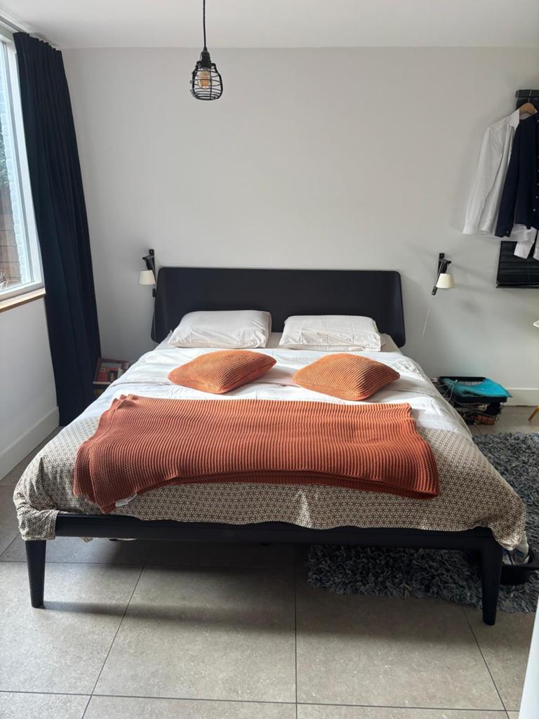 Auping essential 160 x 210, Huis en Inrichting, Slaapkamer | Bedden, Ophalen, Blauw, 210 cm, Tweepersoons