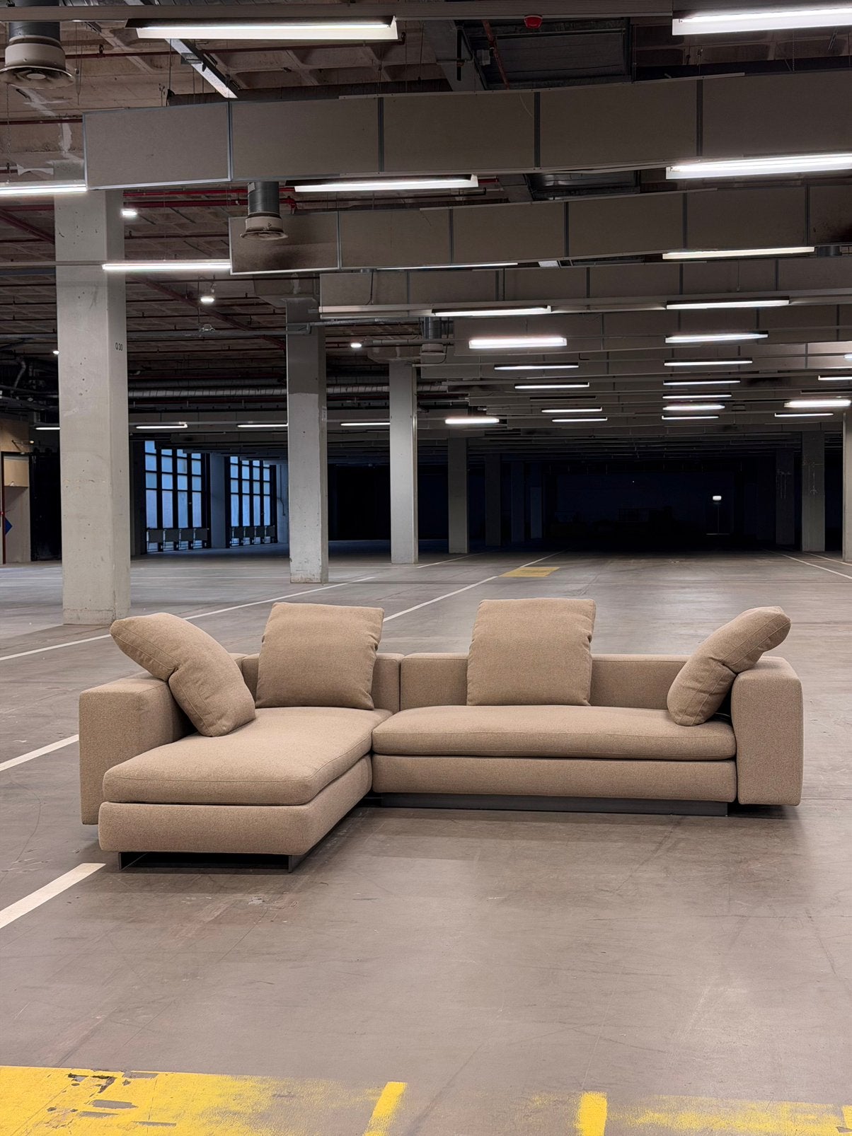 Minotti Yang Hoekbank | Beige | NIEUWSTAAT + Garantie