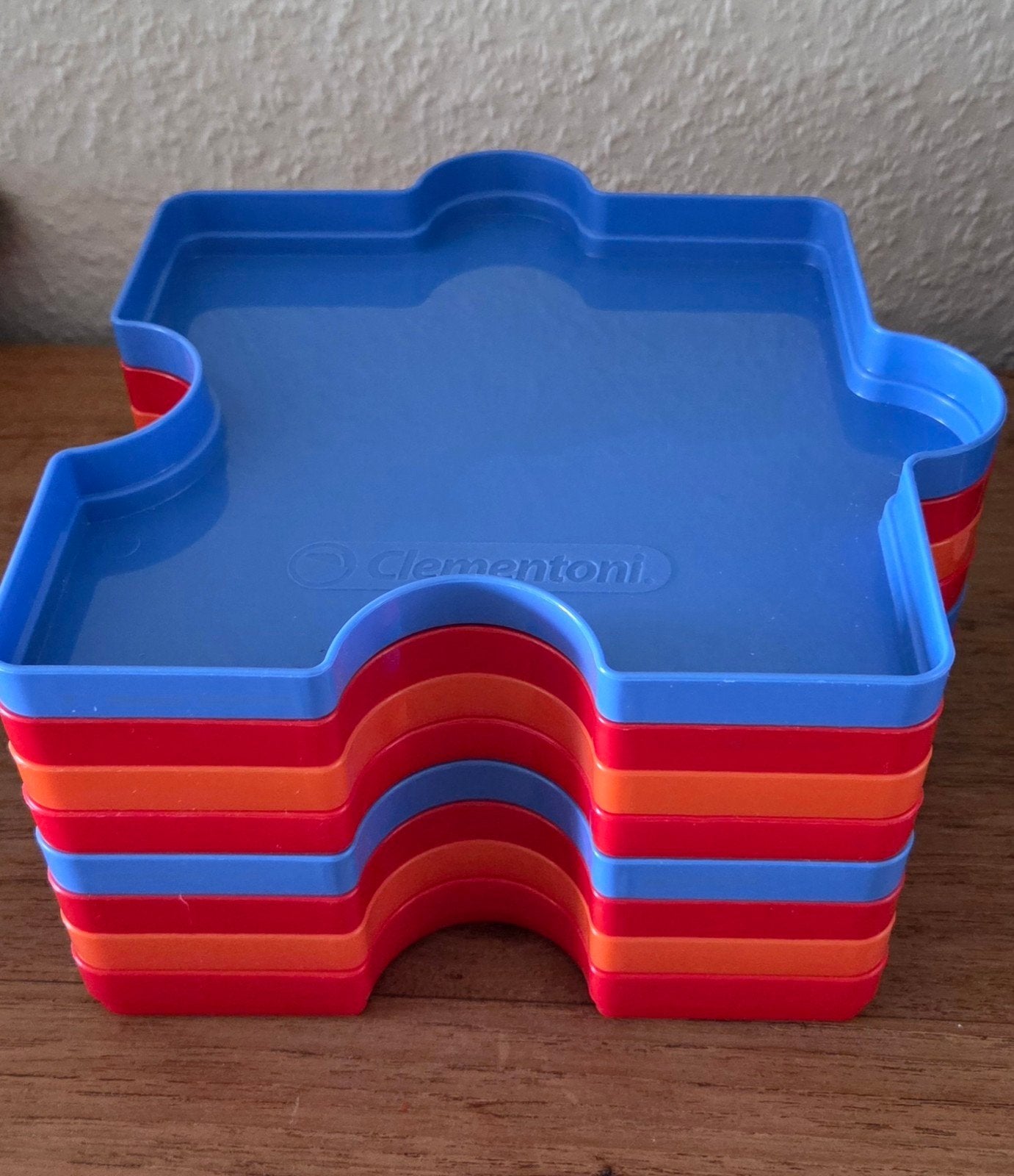 Clementoni  8 puzzelbakjes - Stapelbaar en kleurrijk, Ophalen of Verzenden, Zo goed als nieuw, Puzzelen