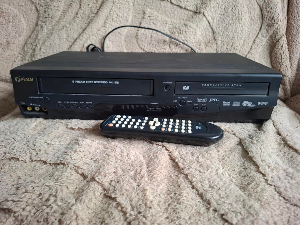 Funai D8A-A411-DB | VHS Recorder / DVD Player, Ophalen of Verzenden