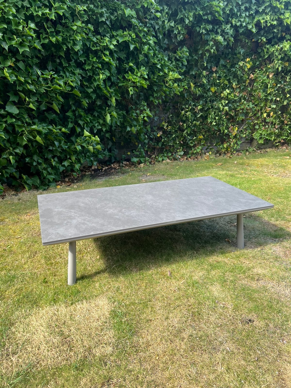 Buiten salontafel met Sintered Stone blad, Ophalen, Gebruikt, Rechthoekig, Overige materialen