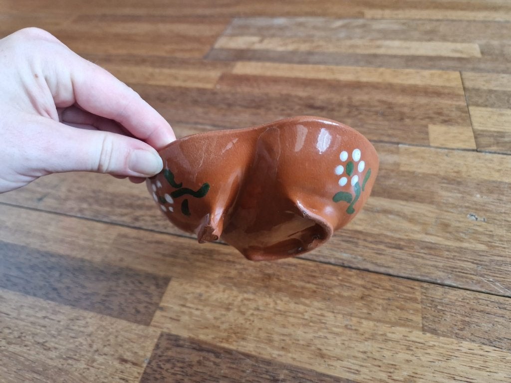 Portugees olijvenschaaltje, Huis en Inrichting, Keuken | Servies, Gebruikt, Overige merken, Keramiek, Landelijk/Boerenbont