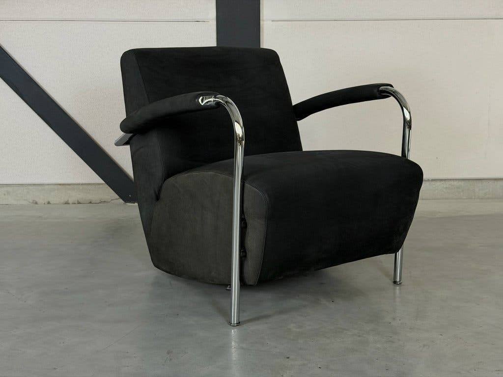 Leolux Scylla fauteuil - zwart Danza leder