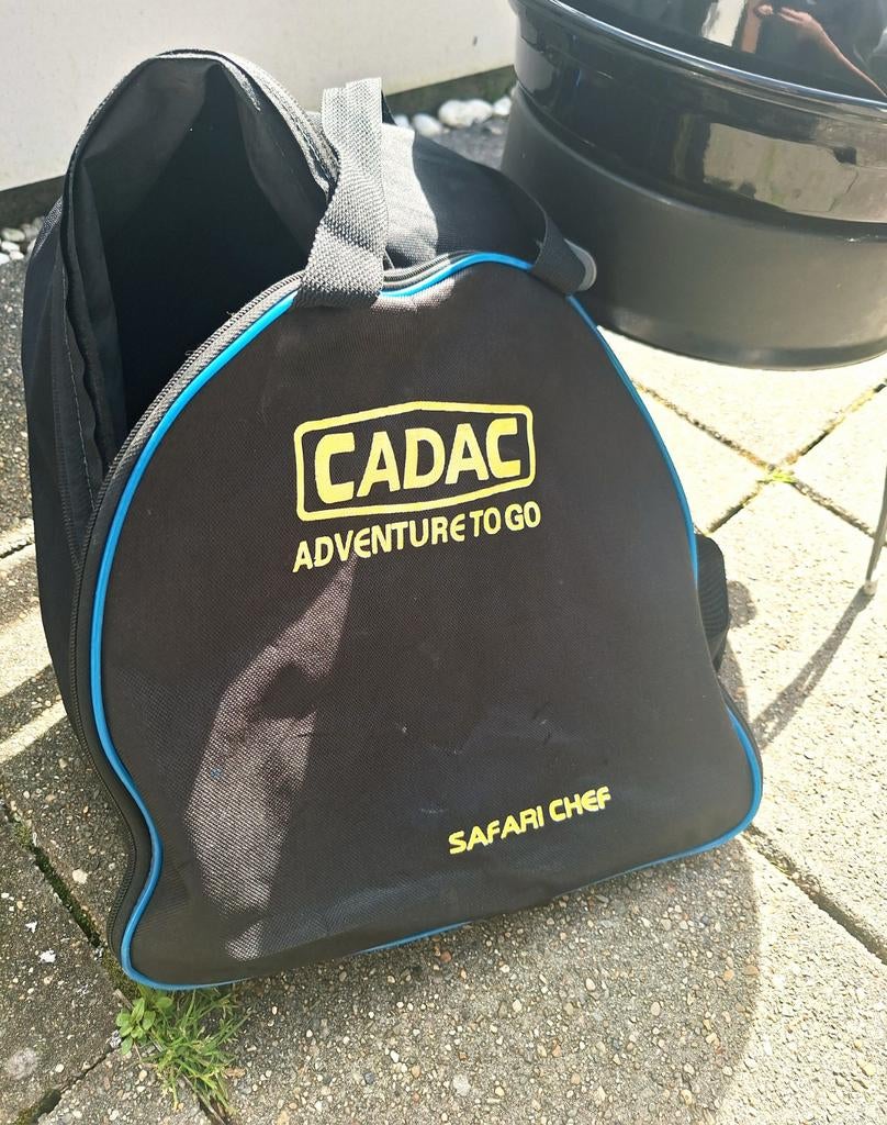 Cadac Safari Chef BBQ compleet + tas (winkelprijs-129,99€), Ophalen of Verzenden, Zo goed als nieuw, Cadac
