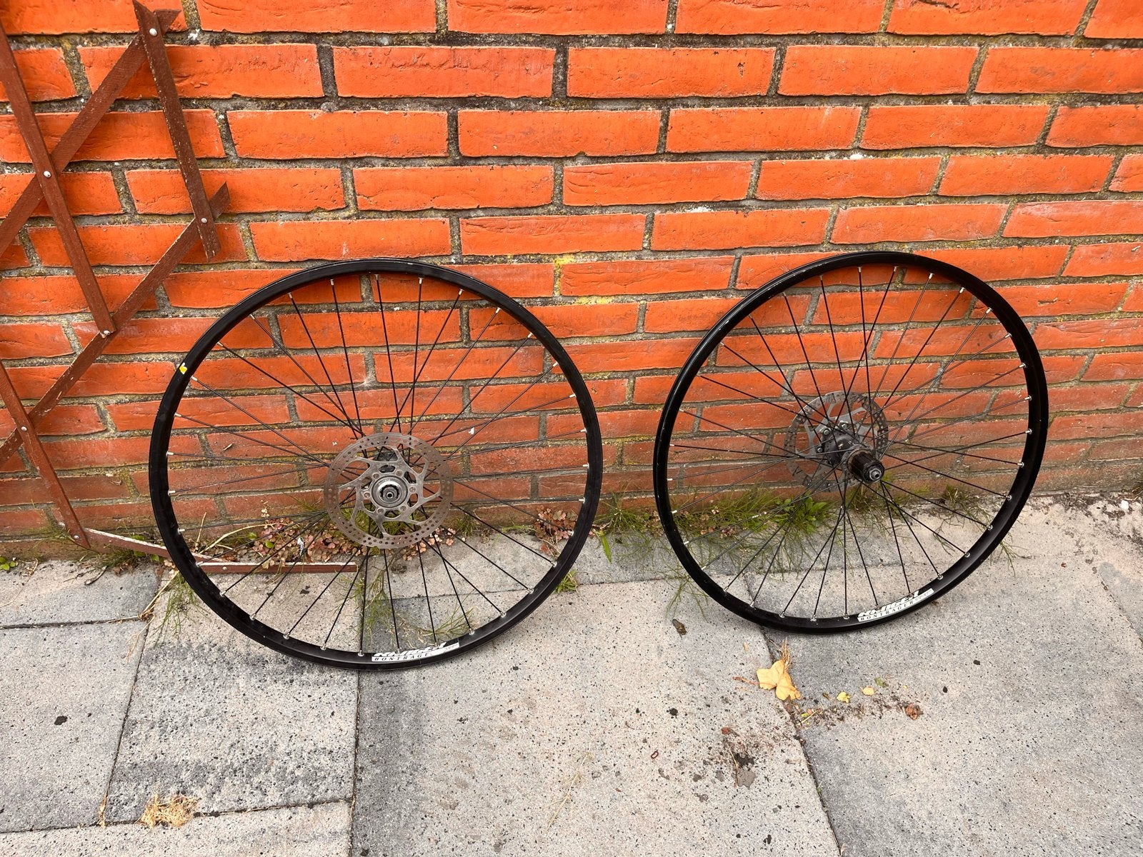 26 inch velgenset met schijfremmen - Bontrager, Wiel, Gebruikt, Ophalen of Verzenden, Aluminium
