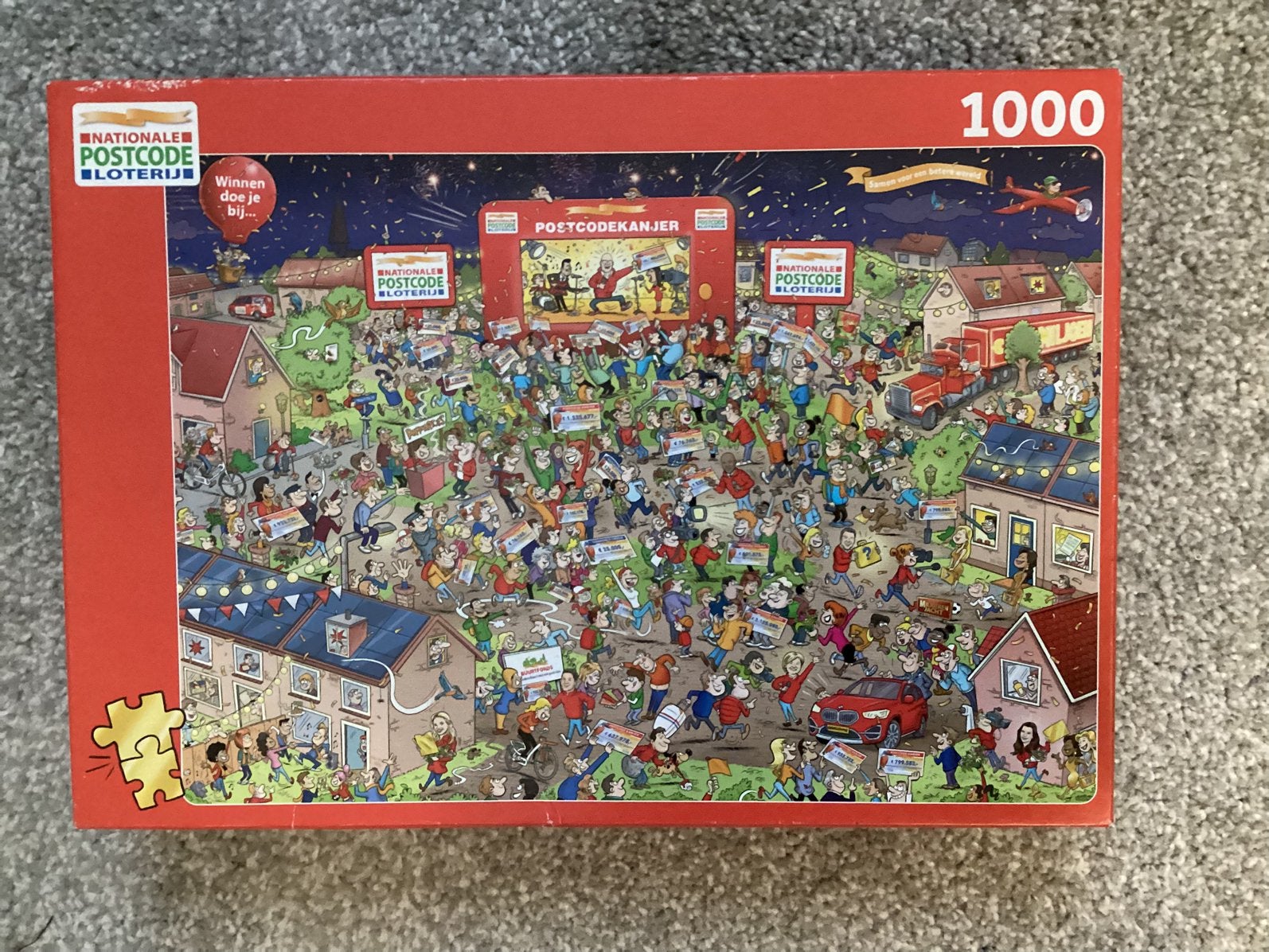 Puzzel 1000 stukjes., Ophalen, 500 t/m 1500 stukjes, Zo goed als nieuw