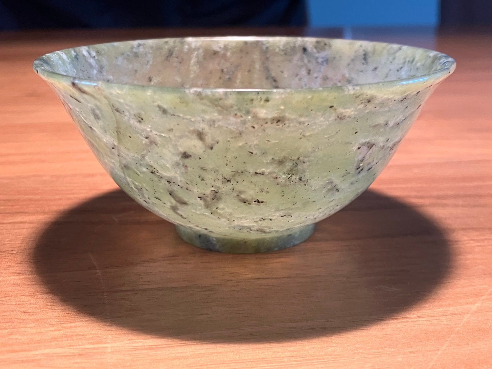 Chinese Jade Kom - Handgesneden Groene Steen, Ophalen of Verzenden