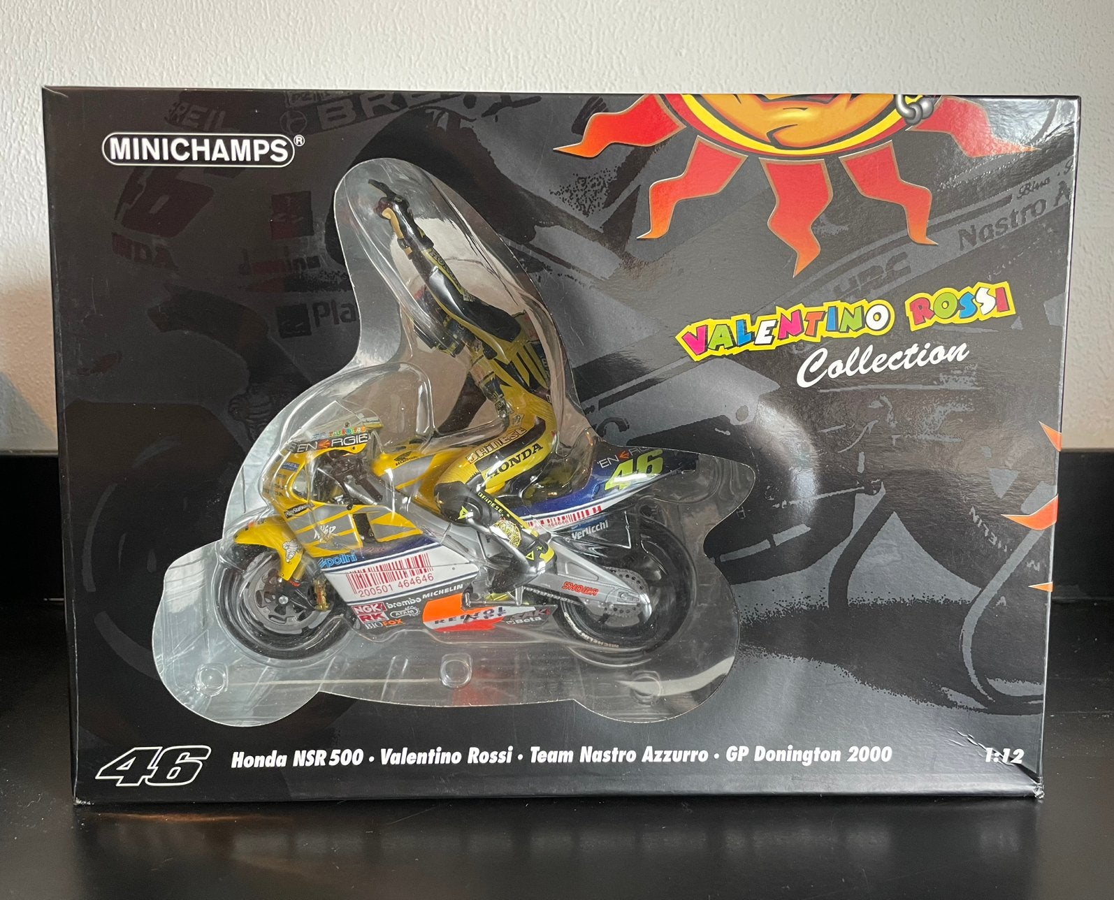 Minichamps Valentino rossi Limited edition Donington 2000, Ophalen of Verzenden, Zo goed als nieuw, Motor