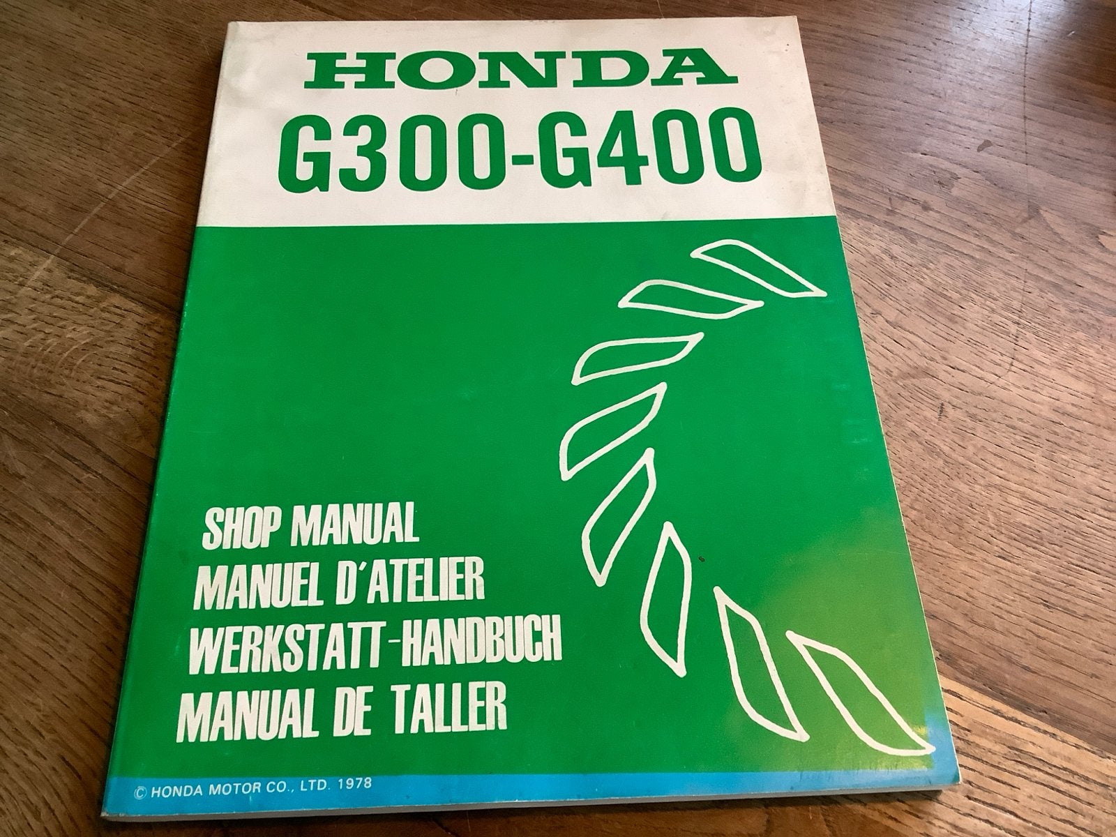 Honda G300-G400 Shop Manual Werkstatt-Handbuch 1978, Verzenden, Nieuw