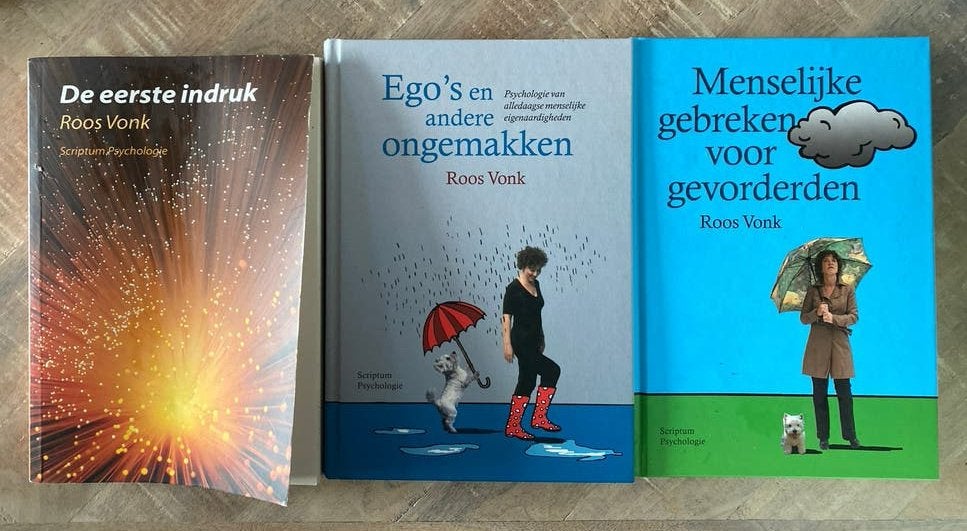 Roos Vonk Psychologie Boeken - Set van 3, Boeken, Ophalen of Verzenden, Gelezen, Sociale psychologie
