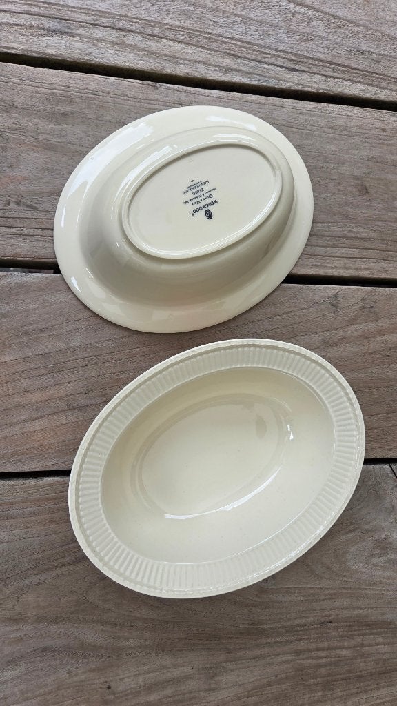 Wedgwood Edme – Ovale groenteschaal 26 cm (2 stuks), Huis en Inrichting, Keuken | Servies, Ophalen, Klassiek, Wedgwood, Porselein