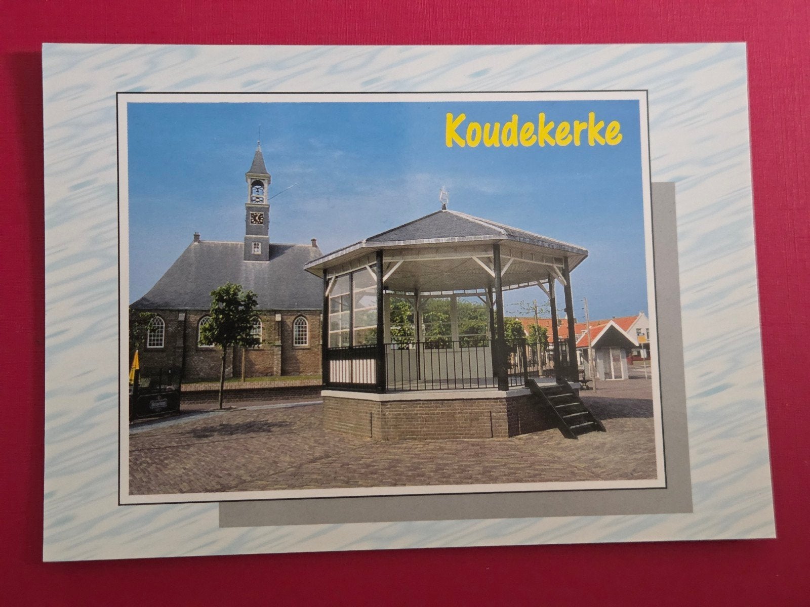 Koudekerke bij Vlissingen Kiosk op het Dorpsplein, Ophalen of Verzenden, 1960 tot 1980, Zeeland