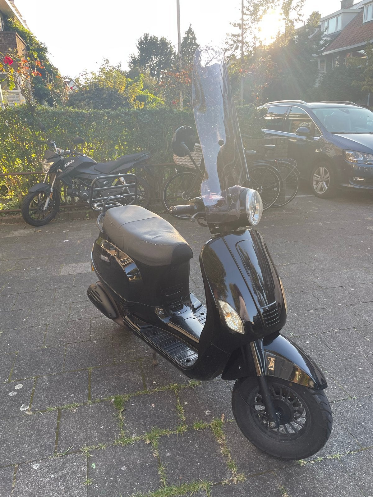 Zwarte AGM VX 50 Scooter  Blauw Kenteken, Ophalen, Gebruikt, Benzine, Overige merken