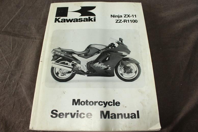 Kawasaki Ninja ZX-11 ZZ-R1100 1993 motorcycle service manual, Ophalen of Verzenden, Kawasaki