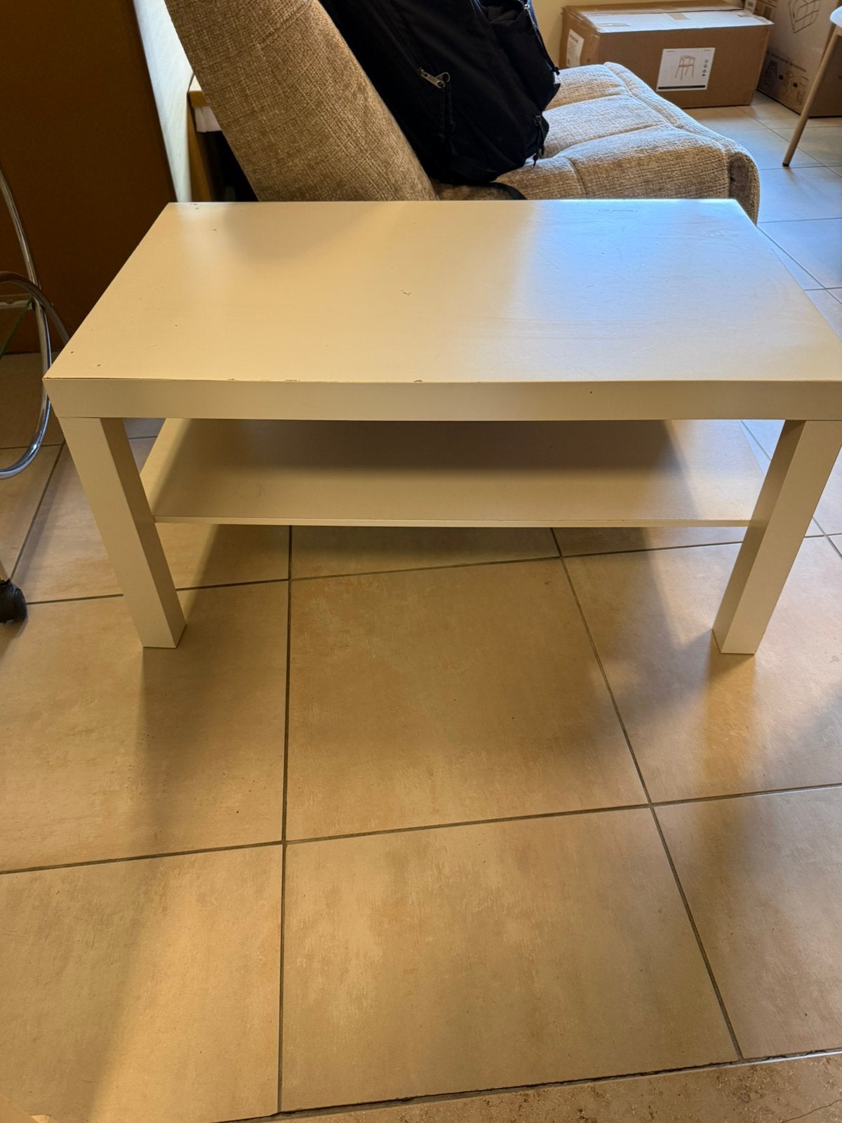 Houten bijzettafel gratis ophalen, Huis en Inrichting, Ophalen, Gebruikt, Rechthoekig, 50 tot 100 cm
