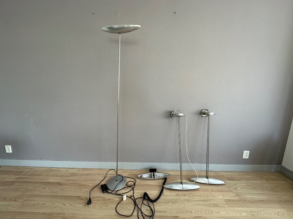 set B-Lux Olympia designlampen 1980, Ophalen, Gebruikt, Metaal, 150 tot 200 cm