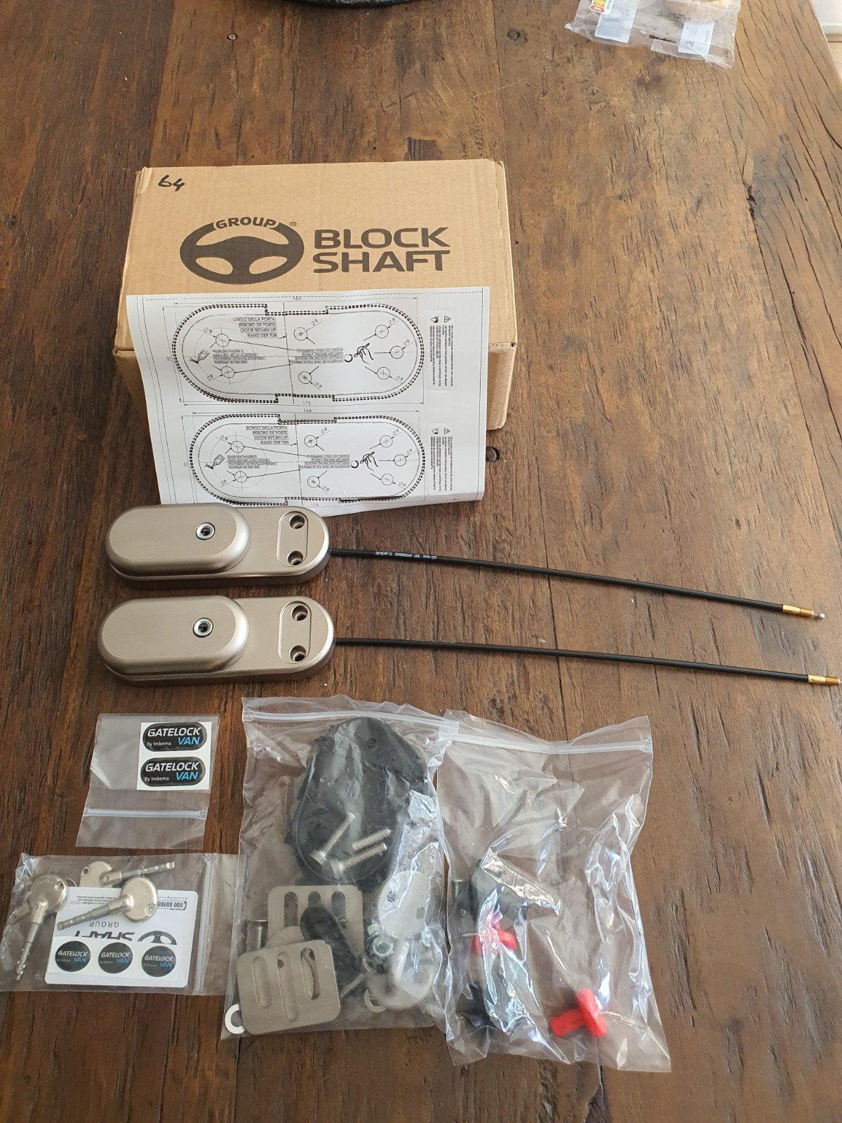 Gatelock 2 stuks M deadlock, Ophalen of Verzenden, Nieuw