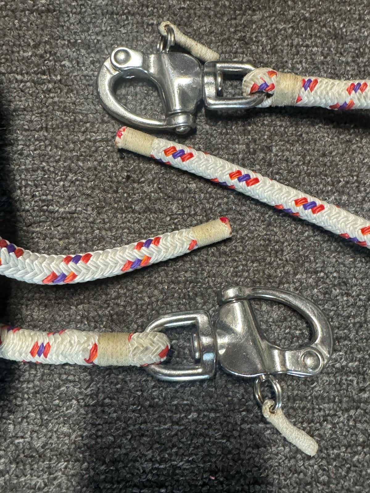 Spinnaker schoot 12mm - 2x 25m met snelsluiting, Watersport en Boten, Zeilen en Zeiltoebehoren, Ophalen of Verzenden, Zo goed als nieuw