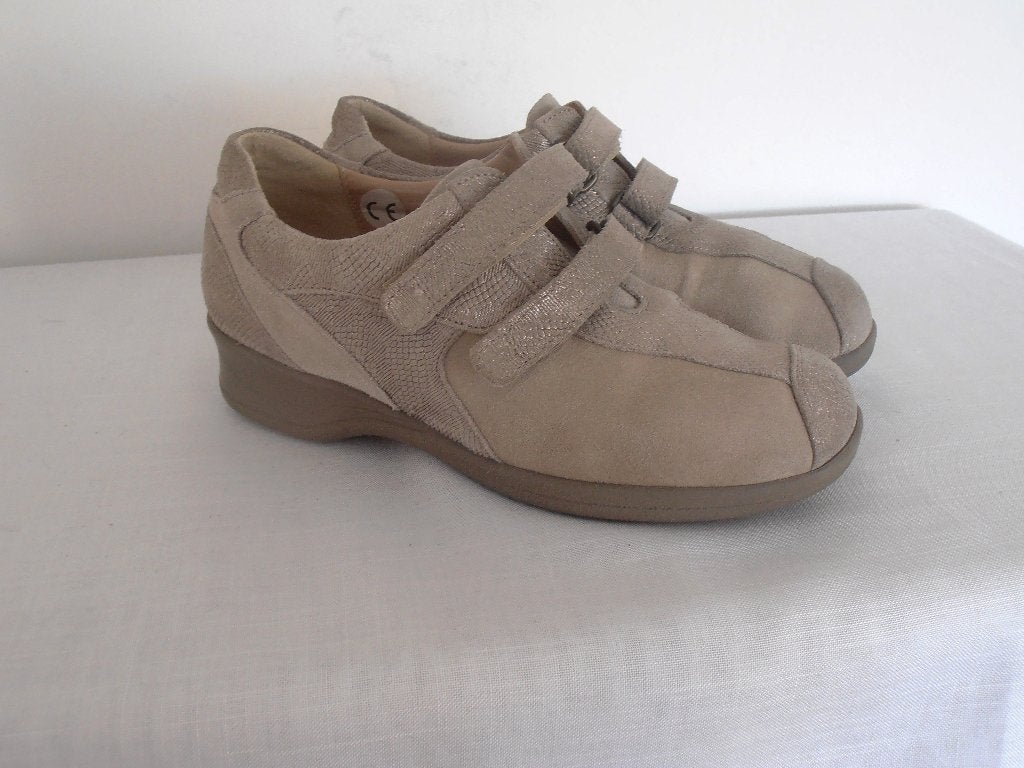 XSensible - prachtige beige leren schoenen - 37 1/2 H, Kleding | Dames, Xsensible, Schoenen met lage hakken, Beige, Ophalen of Verzenden