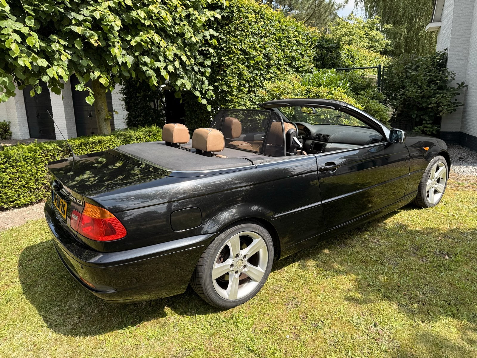 BMW 3-Serie 2.5 CI 325 Cabriolet 2005 Zwart Executive, Auto's, BMW, Achterwielaandrijving, Cabriolet, 4 stoelen, Zwart