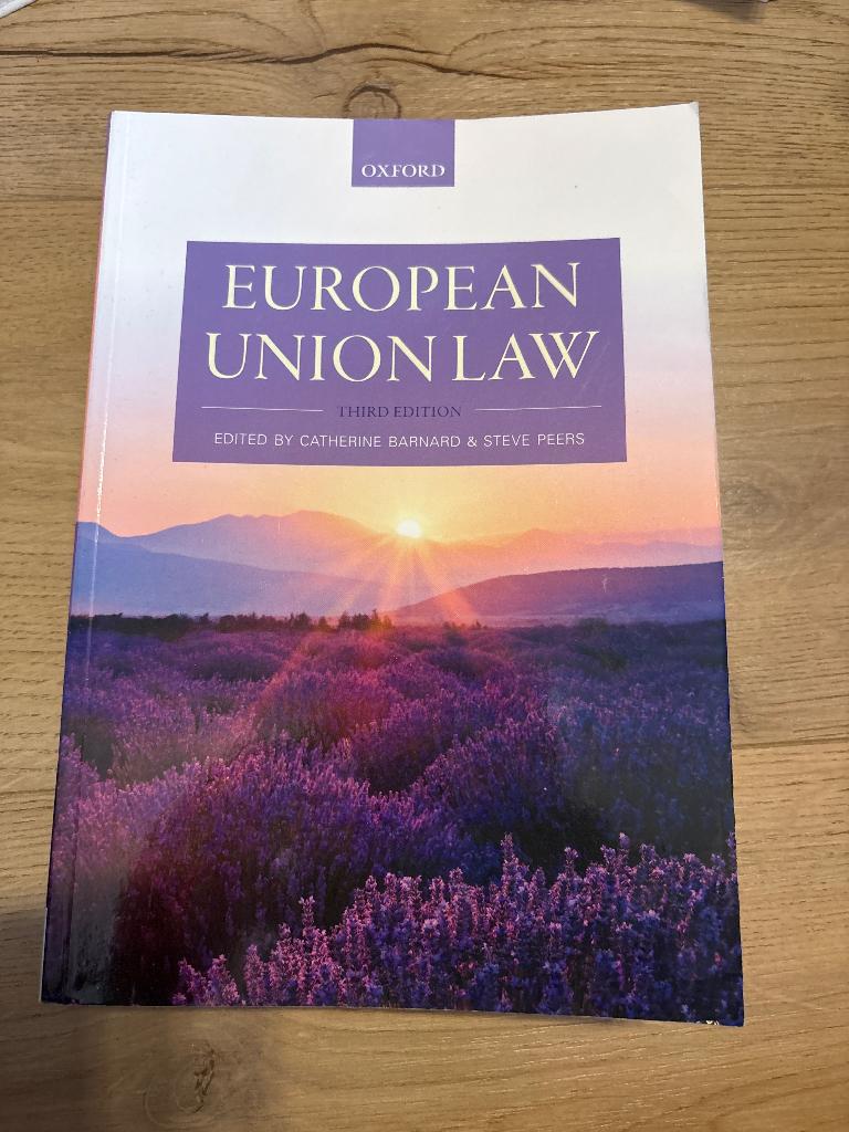 European Union Law, Ophalen of Verzenden, Alpha, Zo goed als nieuw, Niet van toepassing