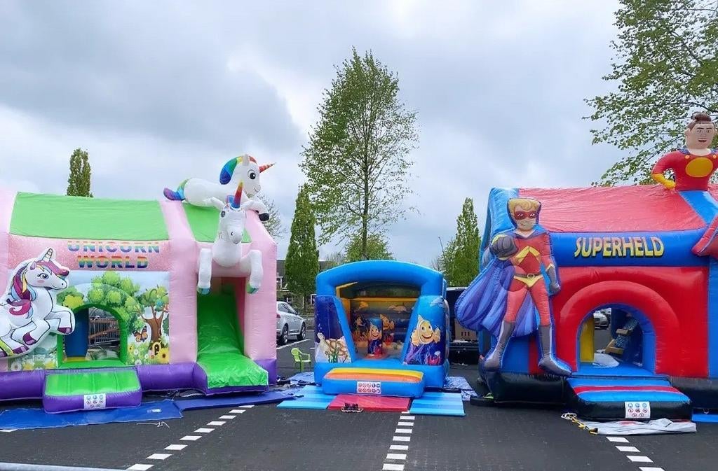 Springkussens en spelletjes te huur, Ophalen of Verzenden