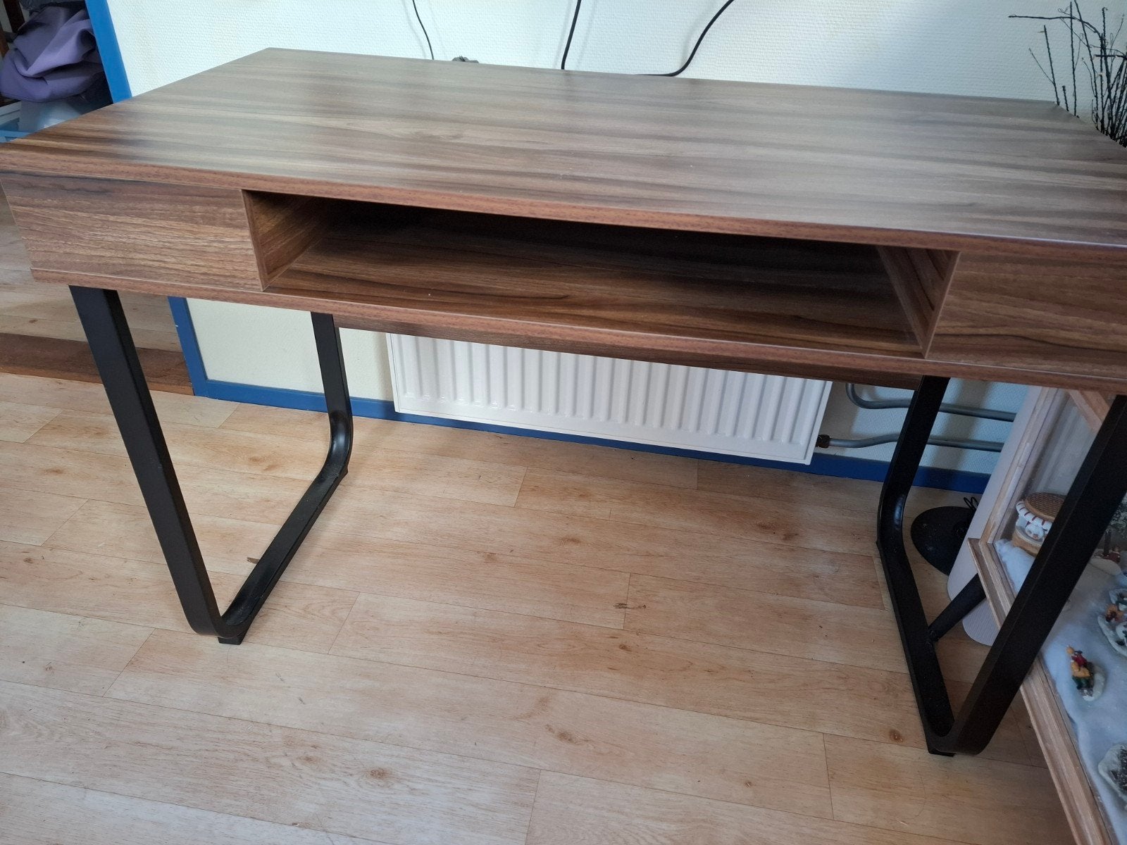 Bureau met opbergvakken - 120x55x74,5 cm, Ophalen, Gebruikt, Spaanplaat of MDF, Bruin