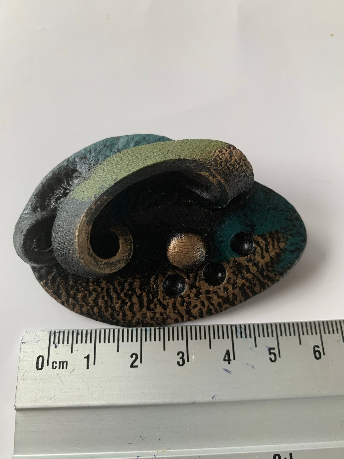 Vintage broche, nieuw, uniek design, Overige materialen, 4 tot 7 cm, Nieuw, Ophalen of Verzenden