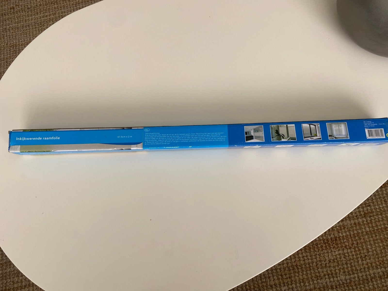 Nieuwe raamfolie - mat , 67.5 cm x 2 meter, Minder dan 80 cm, Overige typen, Nieuw, 160 cm of meer
