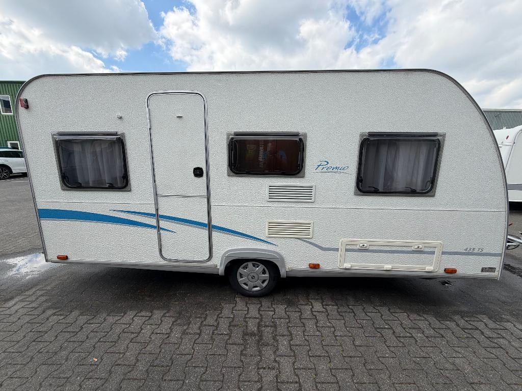 Caravan Burstner Premio 435 TS-2007-Voortent-Nieuwe BOVAG!, Treinzit, 750 - 1000 kg, Bürstner, 4 tot 5 meter