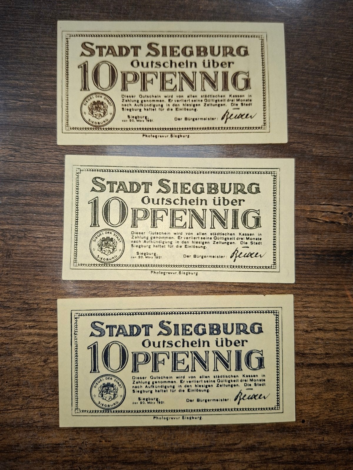Duits Notgeld Siegburg Noodgeld, Ophalen of Verzenden, Duitsland