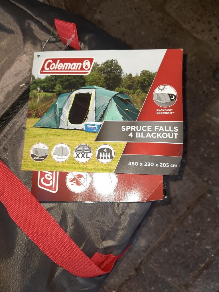 Coleman Spruce Falls 4 Blackout Tent, Caravans en Kamperen, Tenten, Ophalen of Verzenden, Zo goed als nieuw, Tot en met 4