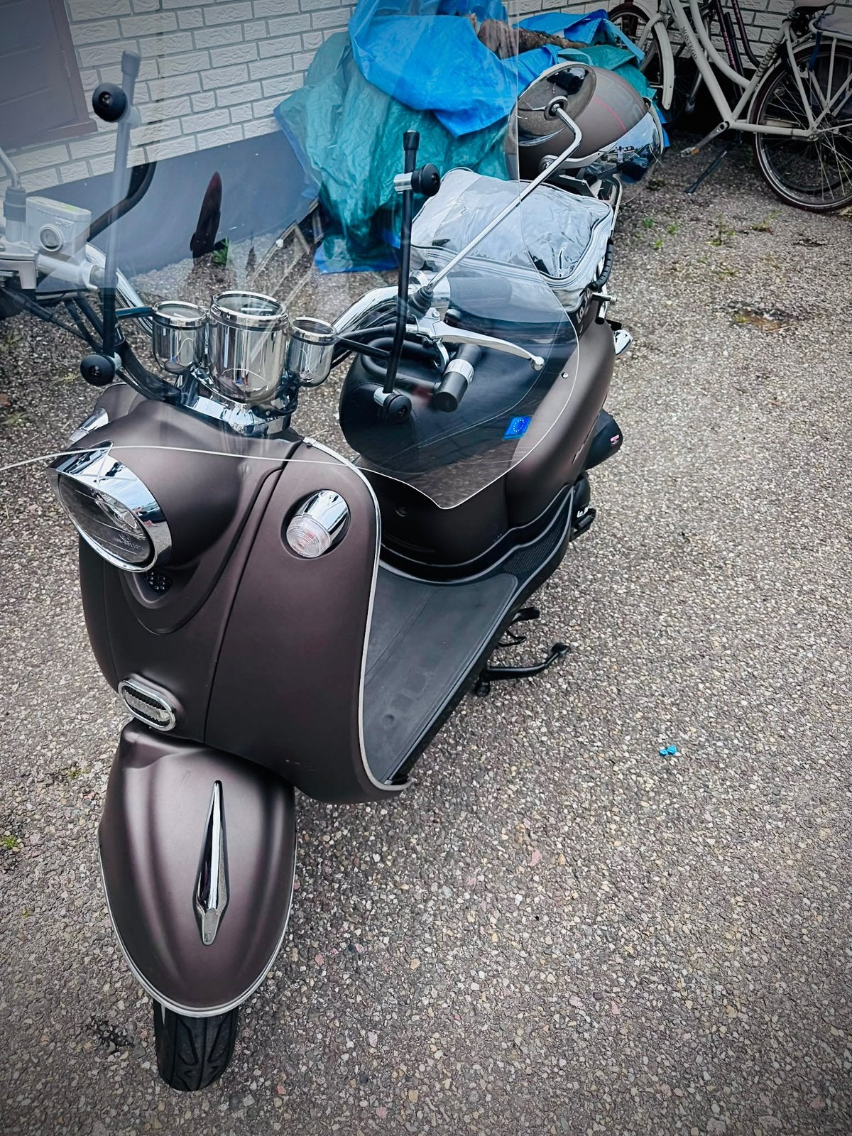 La Souris snorfiets metallic bruin 4takt, Ophalen of Verzenden, Zo goed als nieuw, Elektrisch, Overige merken