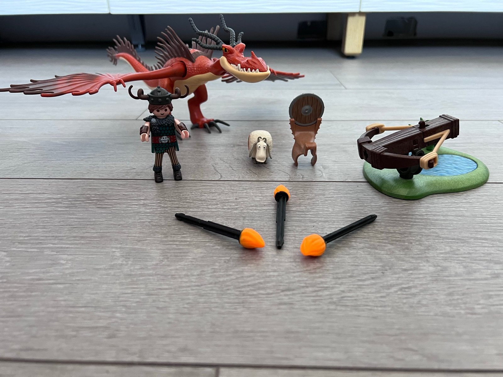 Playmobil Draak met Vikingrijder - Hoe Tem Je Een Draak, Kinderen en Baby's, Speelgoed | Actiefiguren, Ophalen of Verzenden, Zo goed als nieuw