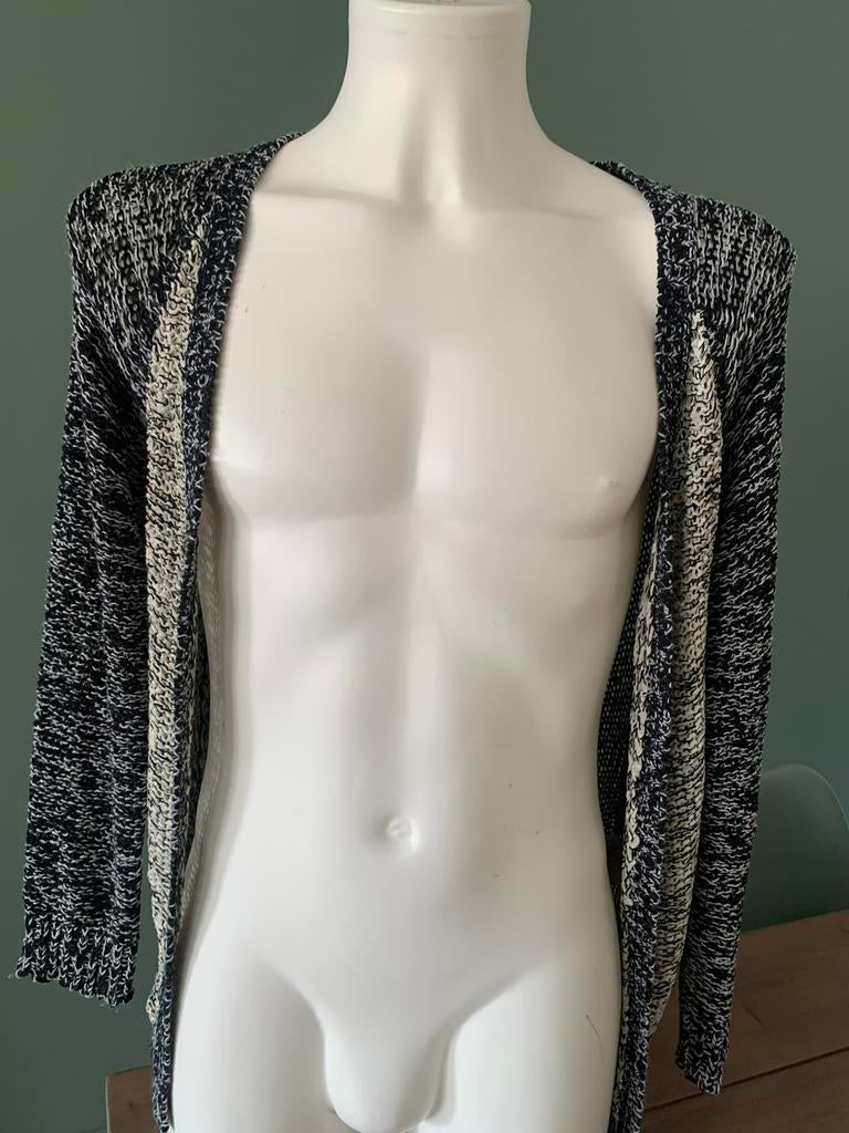 Zwart met beige vest XL vesten cardigan dameskleding vinted, Kleding | Dames, Truien en Vesten, Verzenden, Zo goed als nieuw, Maat 46/48 (XL) of groter