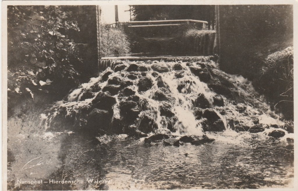 nunspeet- waterval, Ophalen of Verzenden, 1940 tot 1960, Gelderland