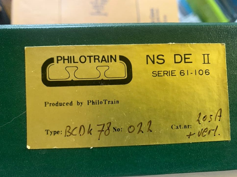 Philotrain NS DE 2 blauw, Hobby en Vrije tijd, Overige merken, Gelijkstroom, Wagon, Ophalen of Verzenden
