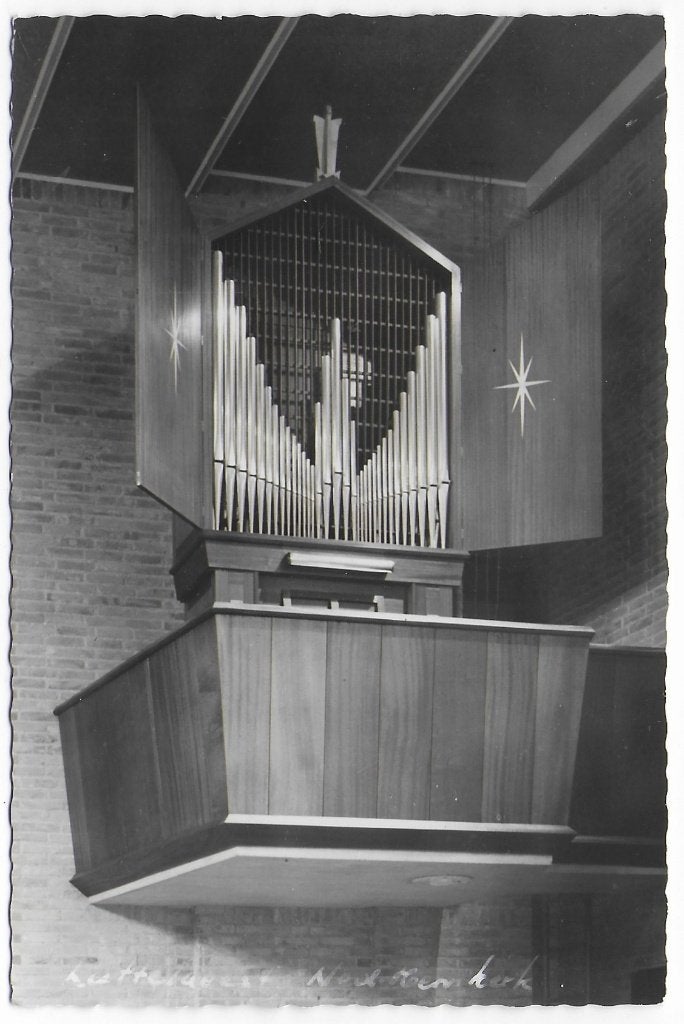 Luttelgeest Orgel N H Kerk Ongelopen Ansichtkaart ( B7732, Ophalen of Verzenden, 1960 tot 1980, Ongelopen