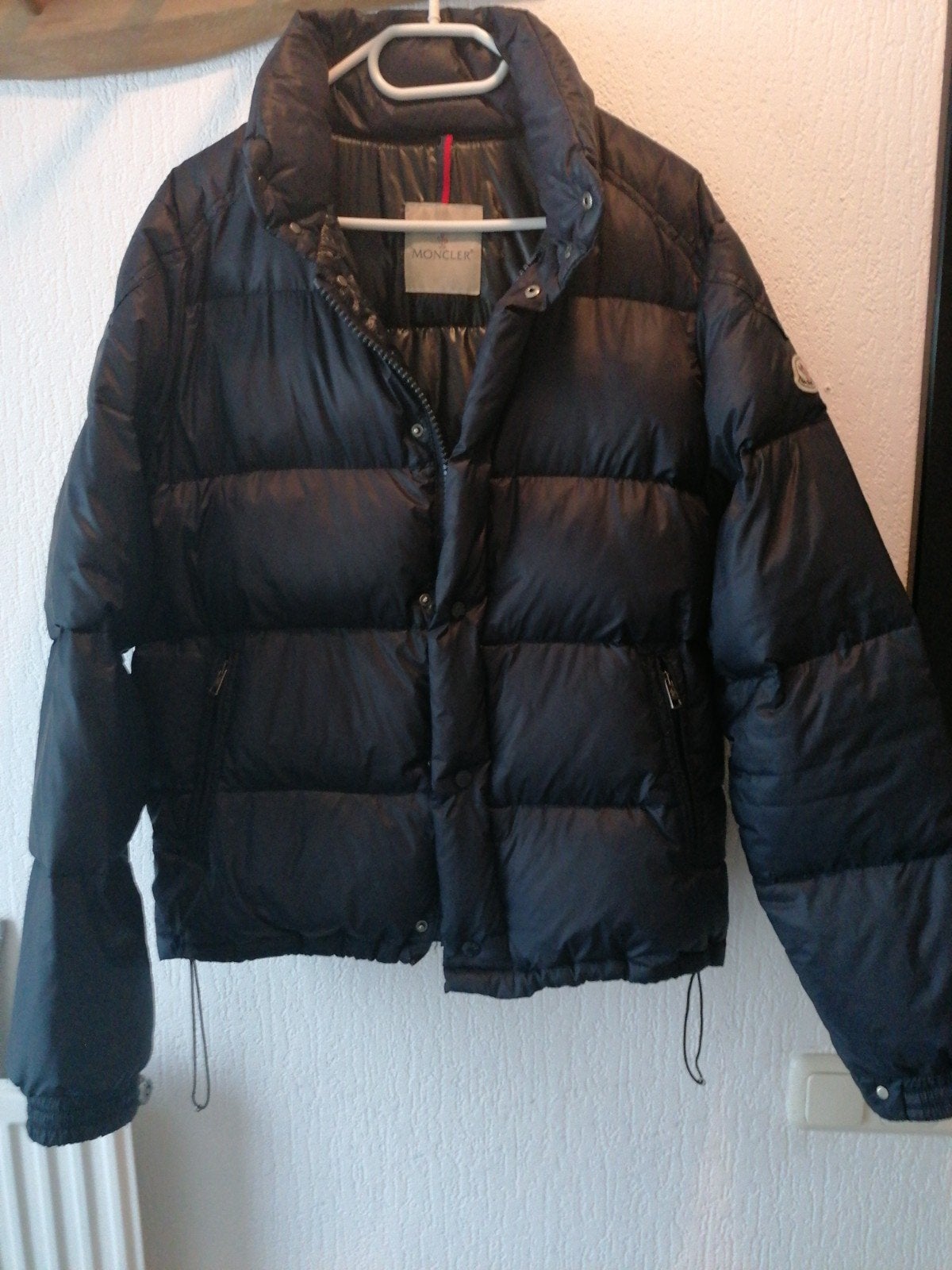 Moncler Puffer Jacket met donsveren., Kleding | Heren, Ophalen, Moncler, Zwart, Overige maten