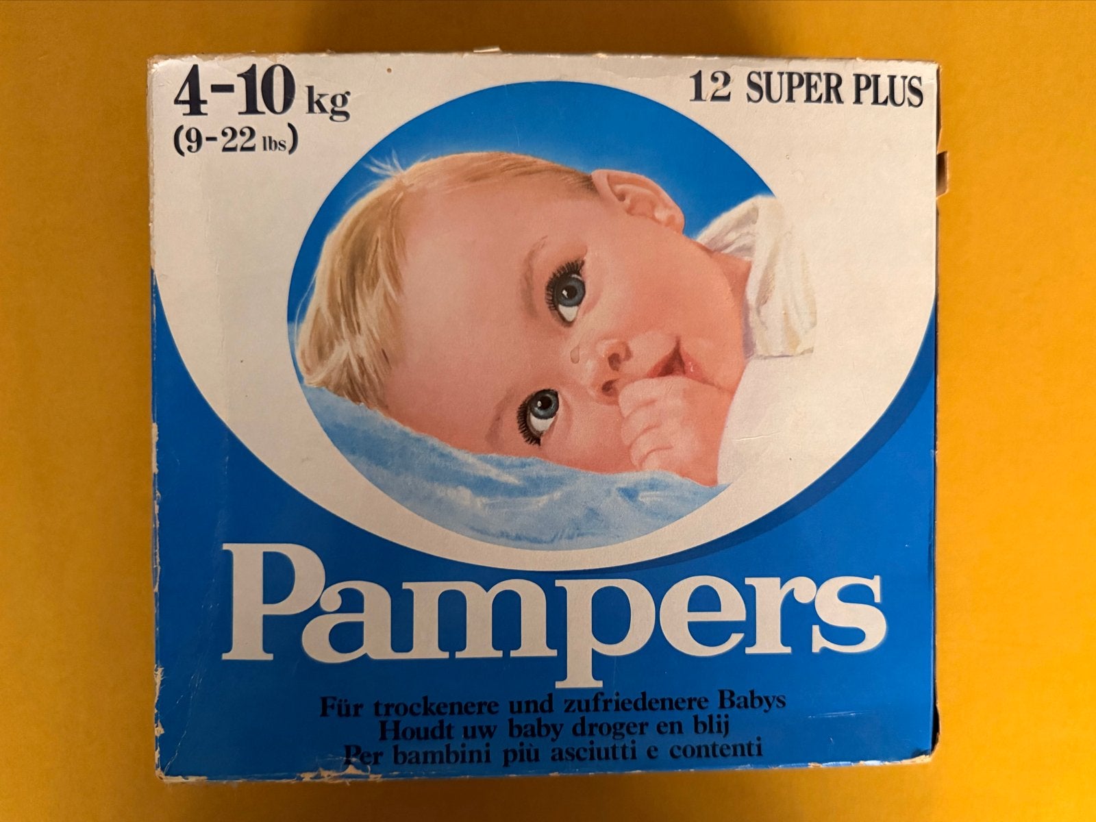 Vintage Pampers Super Plus Luiers (4-10 kg) - Zeldzaam!, Ophalen of Verzenden, Zo goed als nieuw