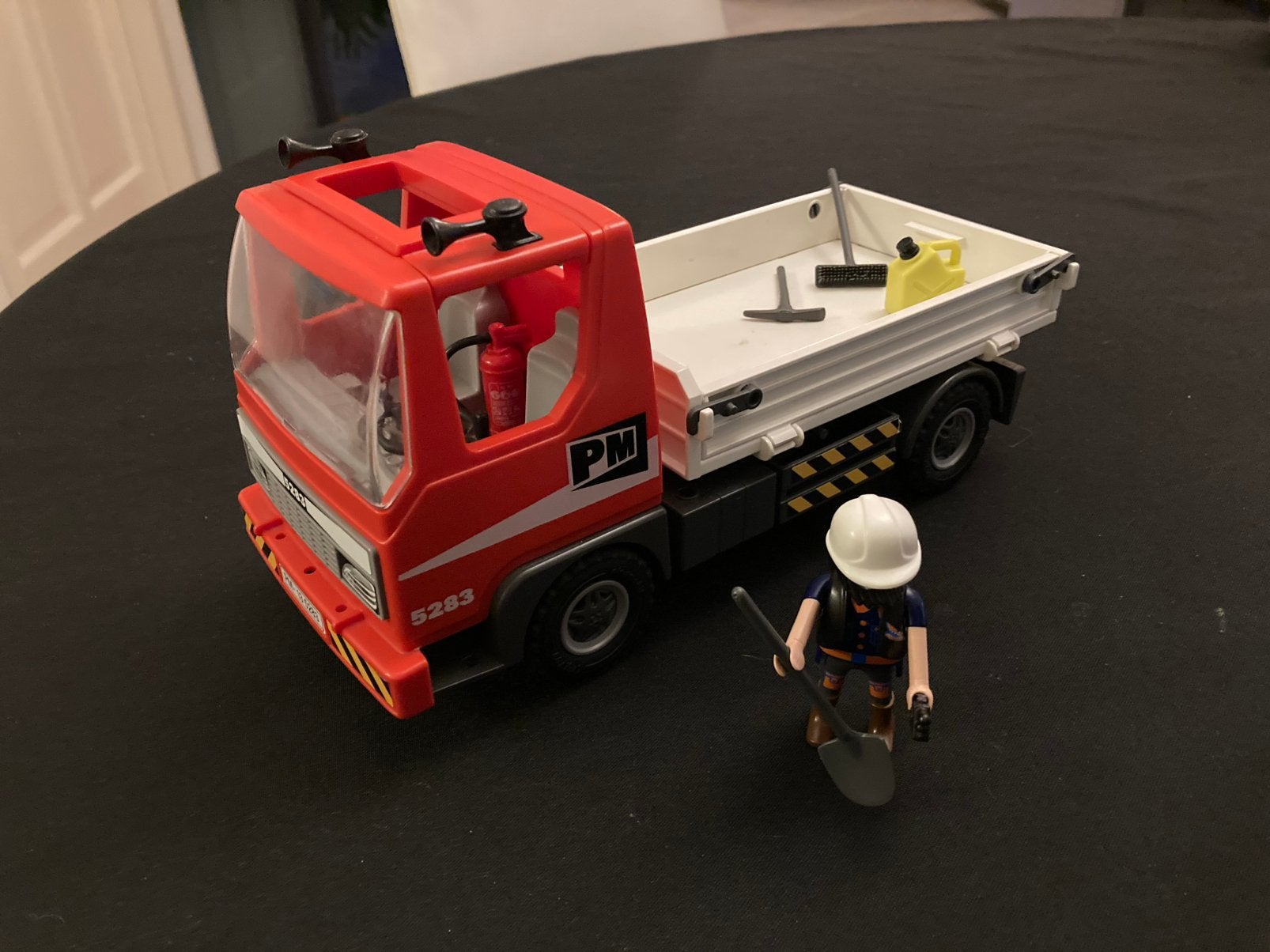 Playmobil vrachtwagen op bouwwerf 5283, Ophalen of Verzenden, Zo goed als nieuw