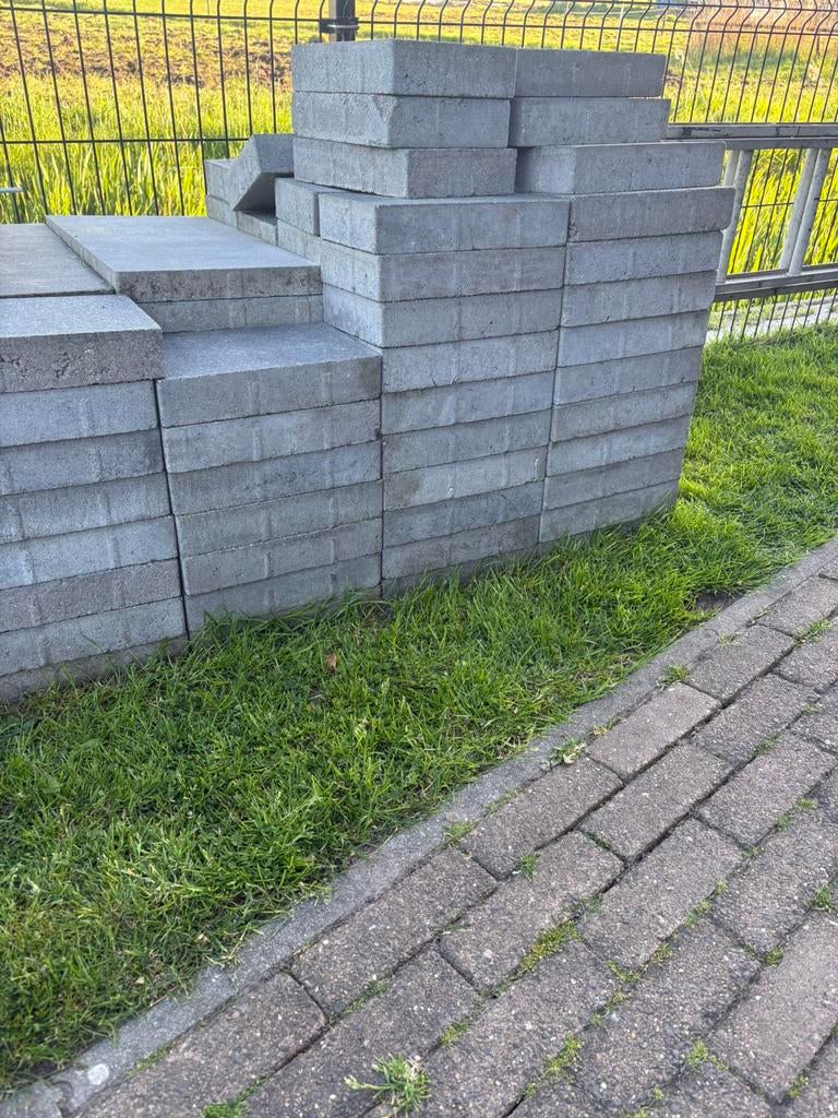 Terras tegels 20x30, Tuin en Terras, Tegels en Klinkers, Ophalen, Gebruikt, Minder dan 5 m², Beton