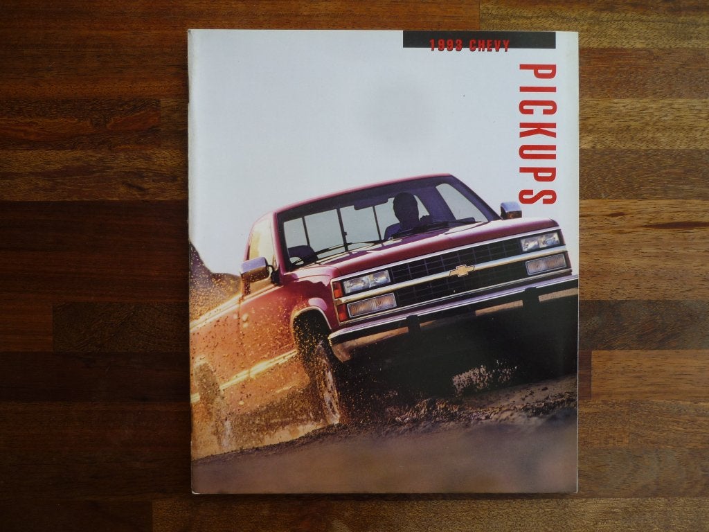 Chevrolet Pickups (1993, USA), Boeken, Auto's | Folders en Tijdschriften, Ophalen of Verzenden, Nieuw, Chevrolet