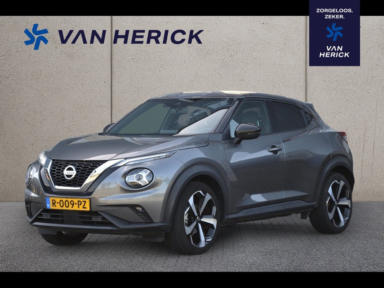 Nissan Juke 1.0 DIG-T Tekna Automaat | Navigatie | Stoelverw, Auto's, Leder en Stof, 1176 kg, Bedrijf, 3 cilinders