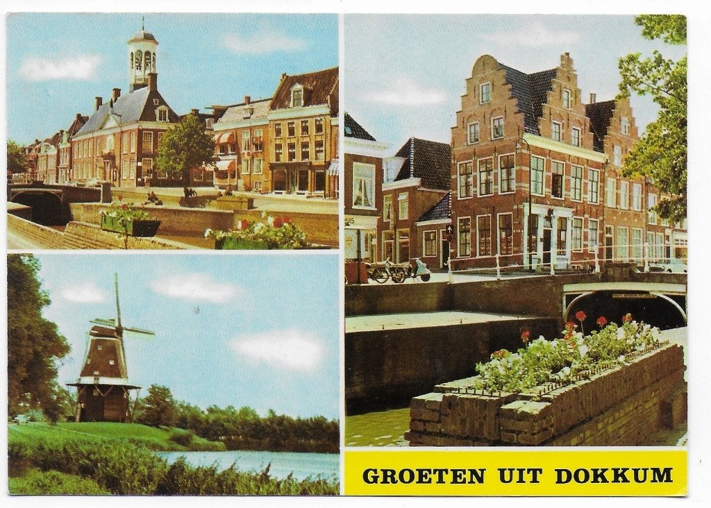 Dokkum Gelopen Ansichtkaart ( B5740), Ophalen of Verzenden, 1980 tot heden, Gelopen