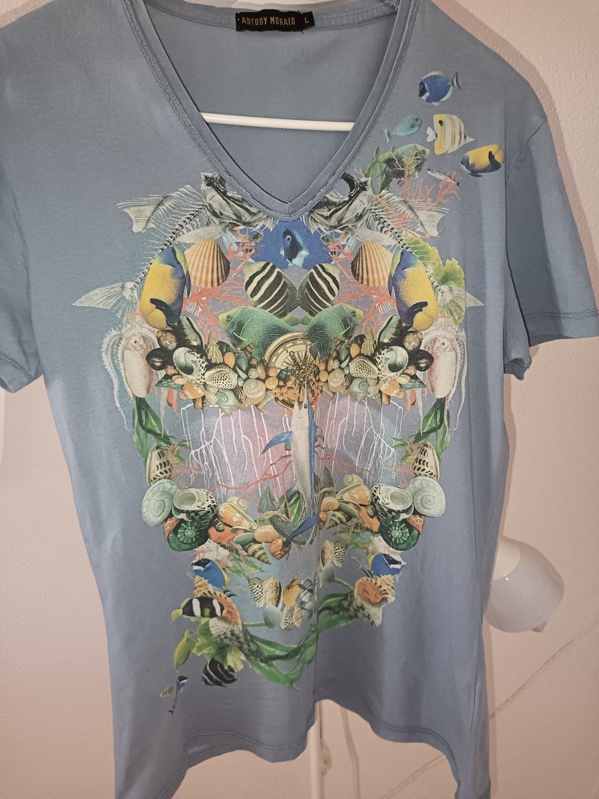 Heren Shirt Zomer *Vissen* Zee, Ophalen
