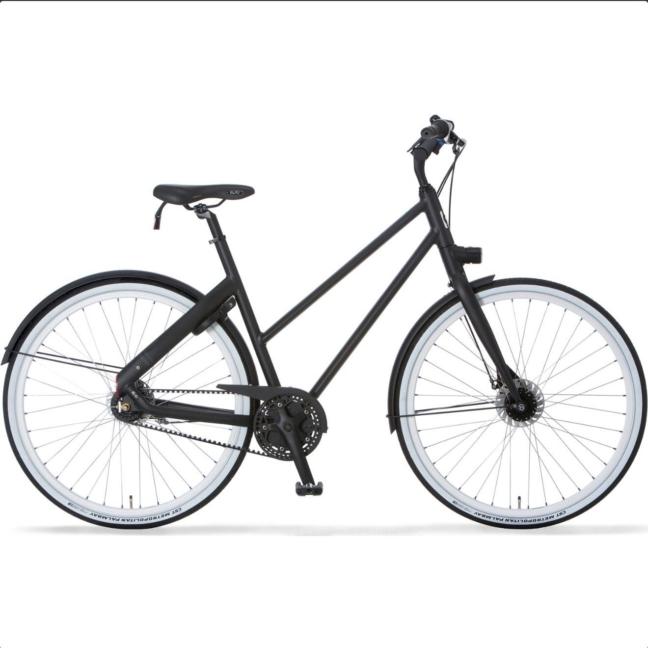 Cortina Blau damesfiets 56cm, Black Matt, Gates Belt Drive, Fietsen en Brommers, Fietsen | Dames | Damesfietsen, Overige merken